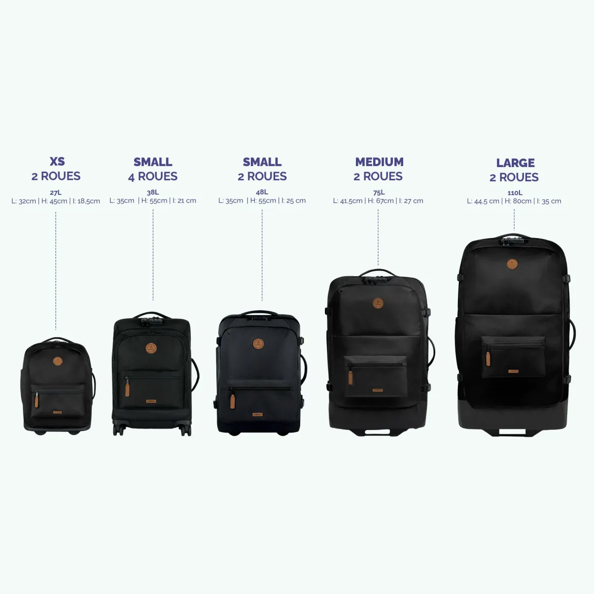 Valise souple 2 roues Large Valladolid