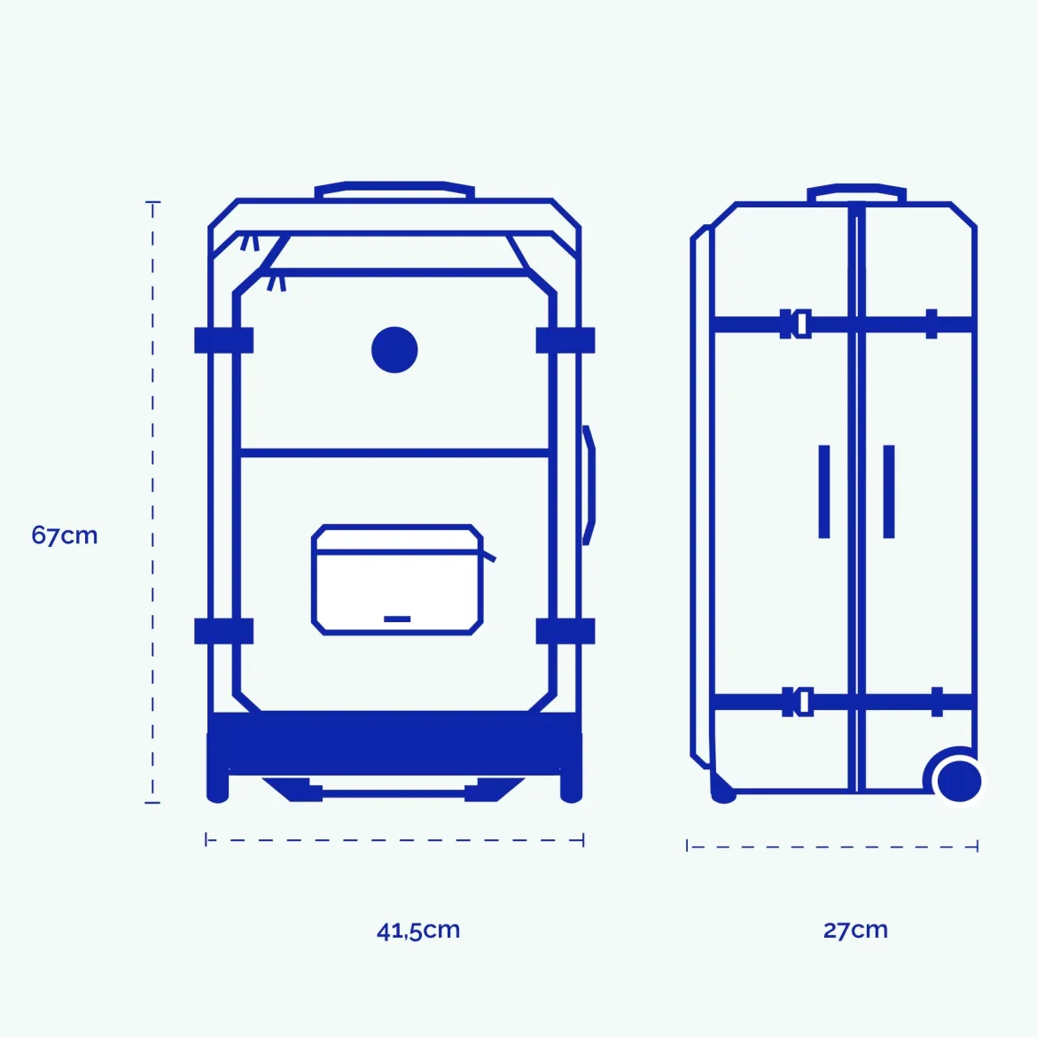 Valise souple 2 roues medium Kaikoura