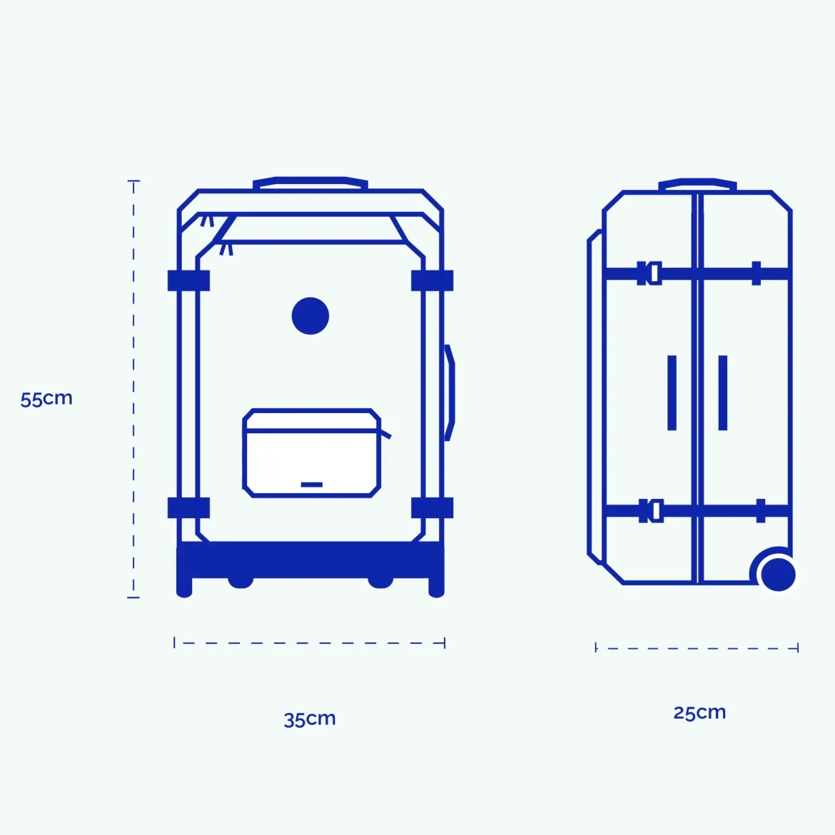 Valise souple 2 roues Small Valladolid