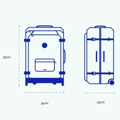 Valise souple 2 roues small Cagliari